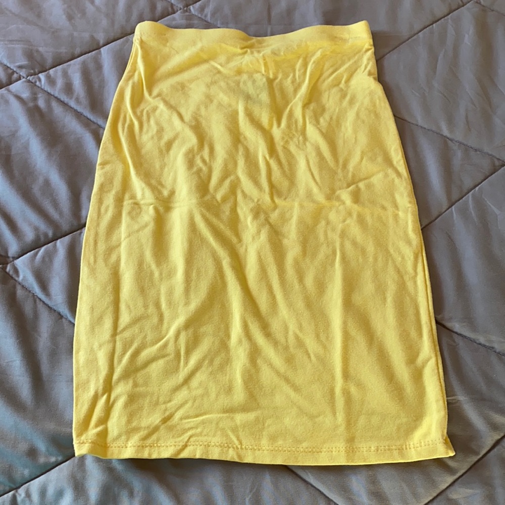 Yellow Tube Skirt